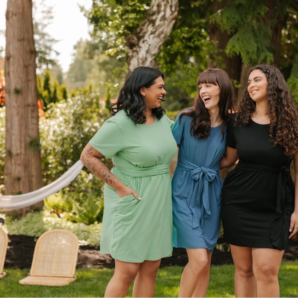 Smash & Tess The Rebecca Shorty Wrap Dress Steel Blue Size M